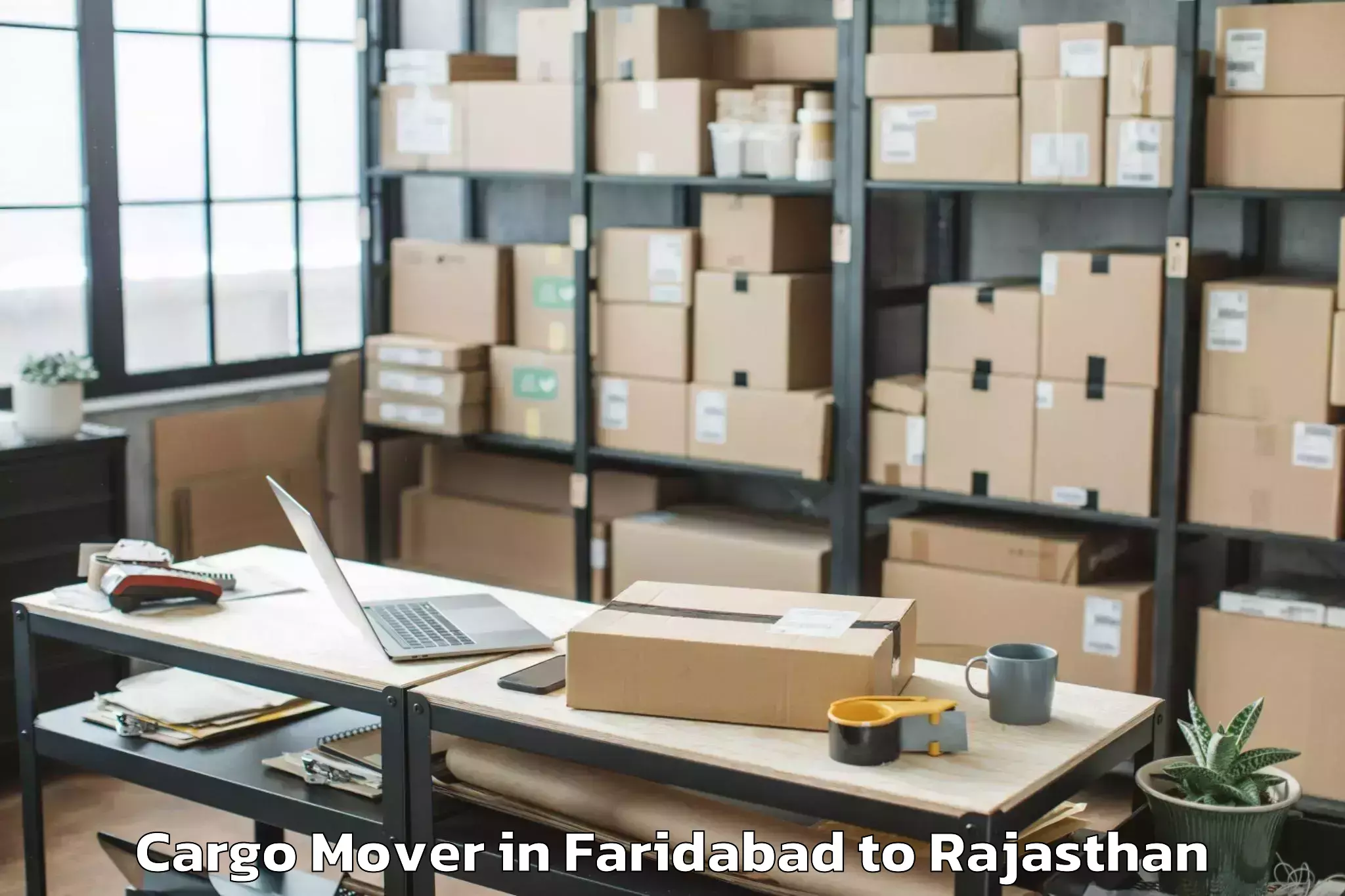 Affordable Faridabad to Jhalawar Cargo Mover